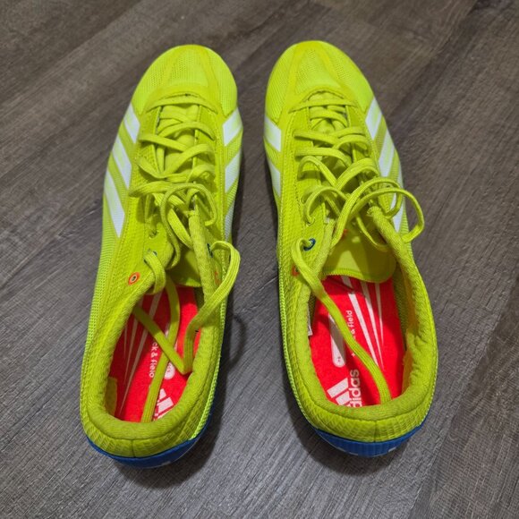 Adidas Sprintstar IV Track & Field Spikes Yellow/White Blue Men’s 13 (B40813) - Picture 5 of 8